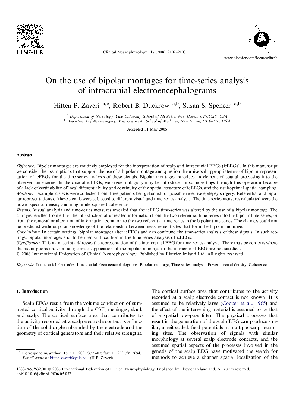 On the use of bipolar montages for time-series analysis of intracranial electroencephalograms