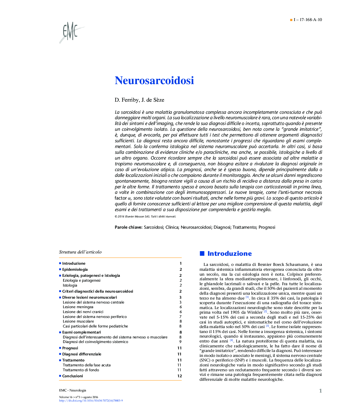 Neurosarcoidosi
