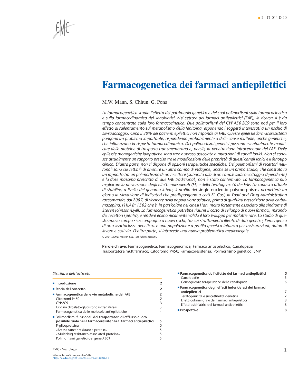 Farmacogenetica dei farmaci antiepilettici
