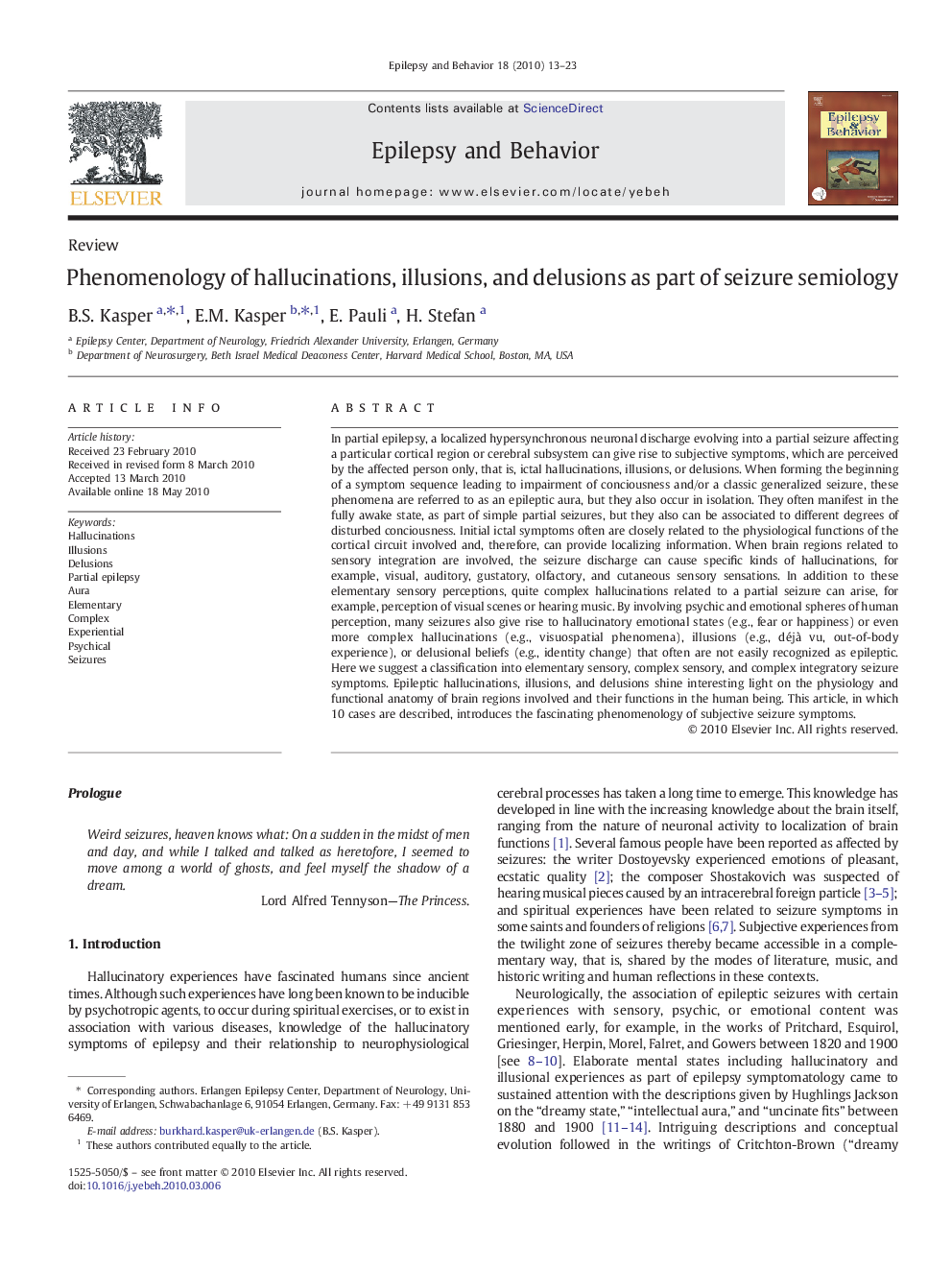 Phenomenology of hallucinations, illusions, and delusions as part of seizure semiology