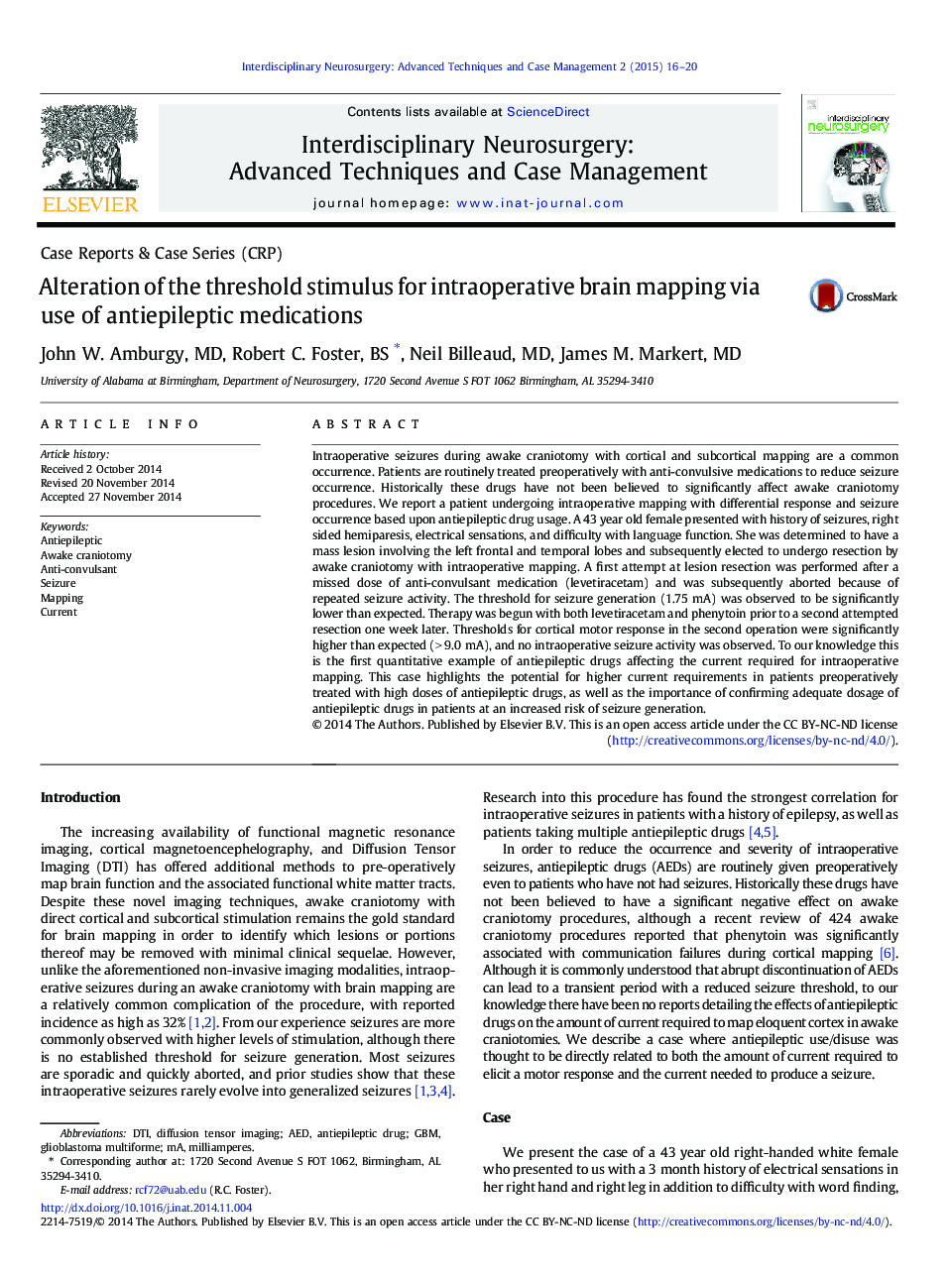 Alteration of the threshold stimulus for intraoperative brain mapping via use of antiepileptic medications