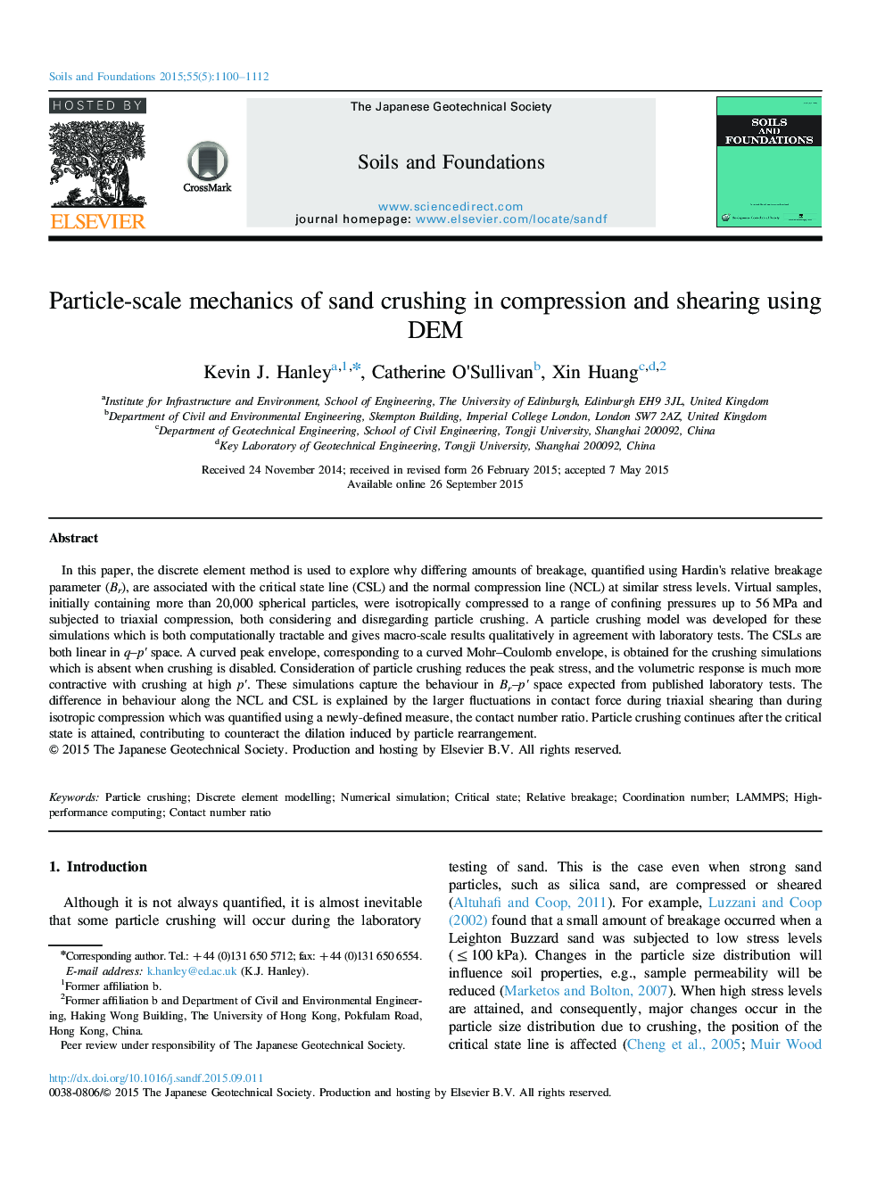 Particle-scale mechanics of sand crushing in compression and shearing using DEM
