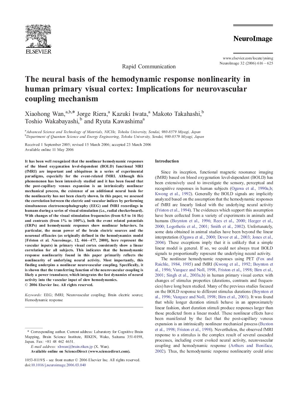 The neural basis of the hemodynamic response nonlinearity in human primary visual cortex: Implications for neurovascular coupling mechanism