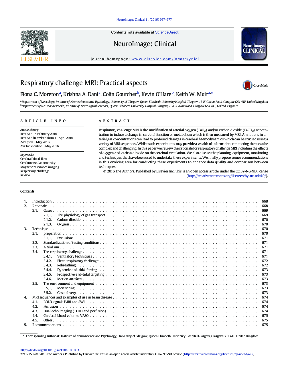 Respiratory challenge MRI: Practical aspects