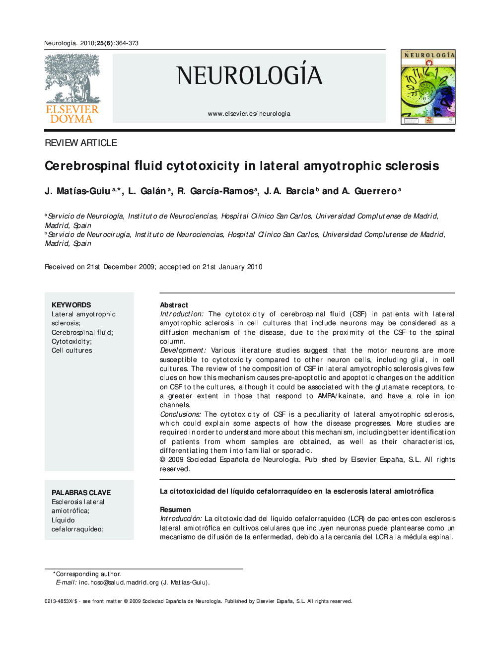 Cerebrospinal fluid cytotoxicity in lateral amyotrophic sclerosis