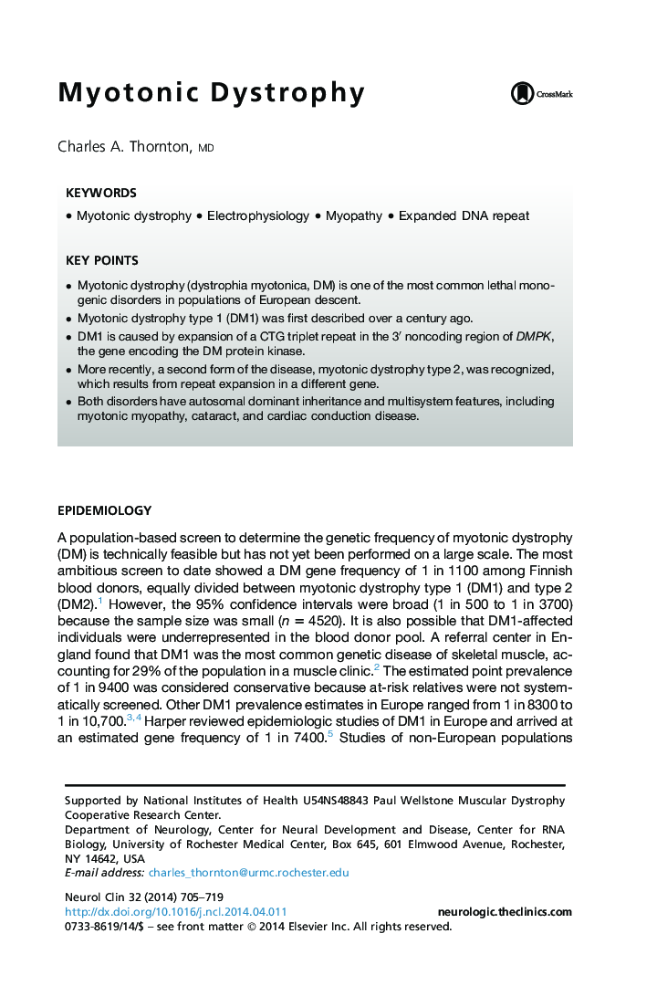 Myotonic Dystrophy