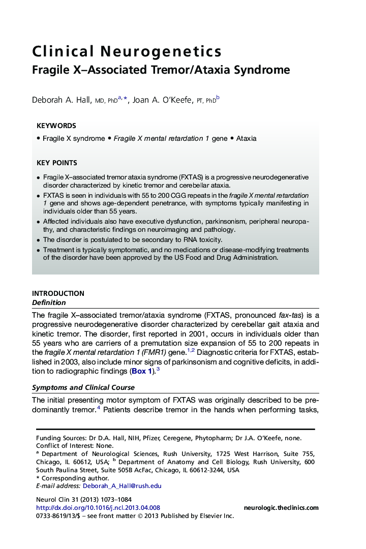 Clinical Neurogenetics