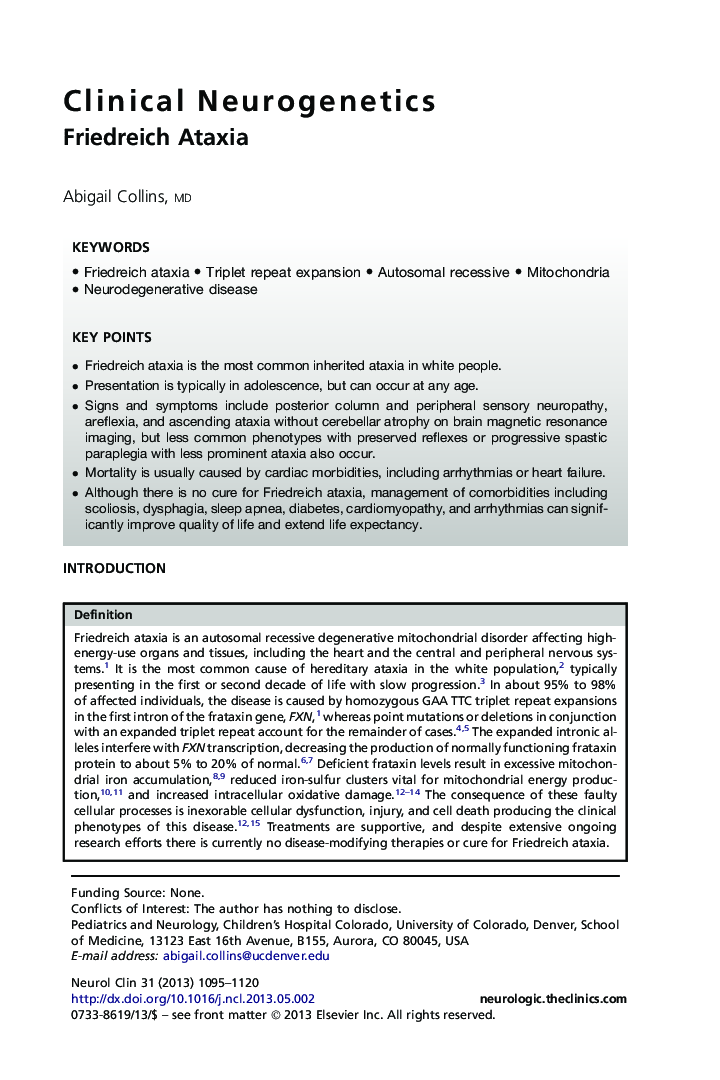 Clinical Neurogenetics