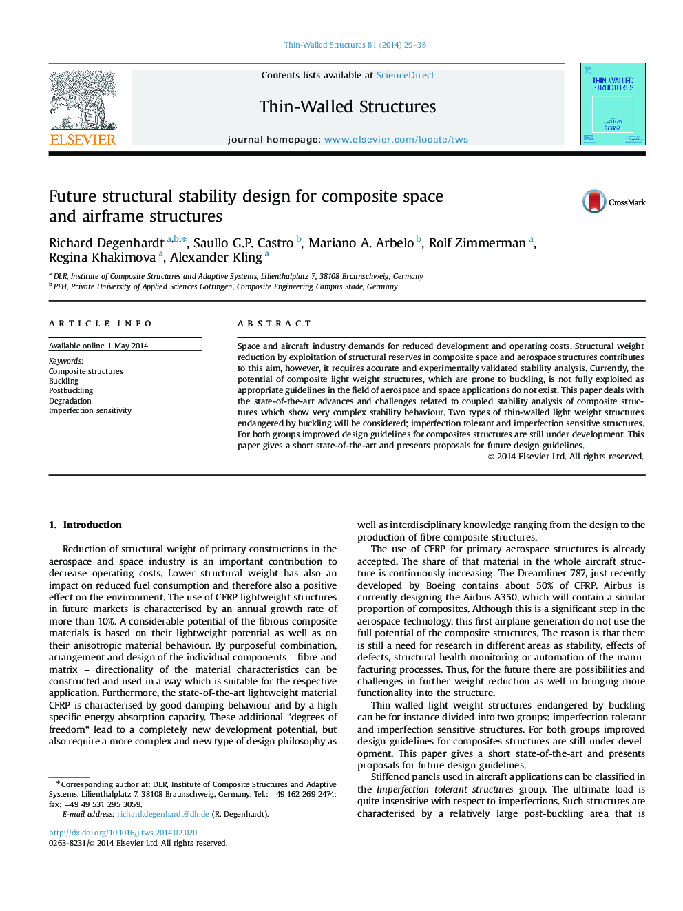 Future structural stability design for composite space and airframe structures