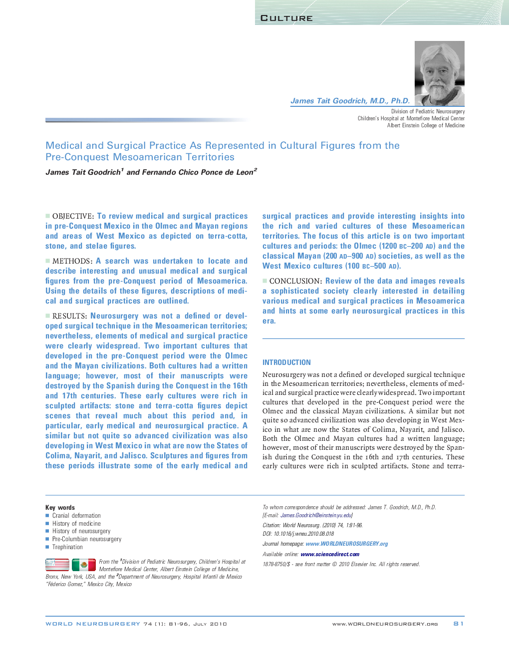 Medical and Surgical Practice As Represented in Cultural Figures from the Pre-Conquest Mesoamerican Territories 