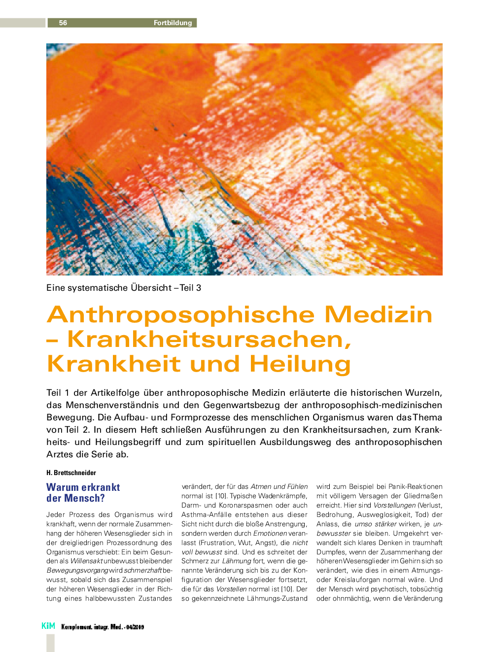 Anthroposophische Medizin– Krankheitsursachen, Krankheit und Heilung