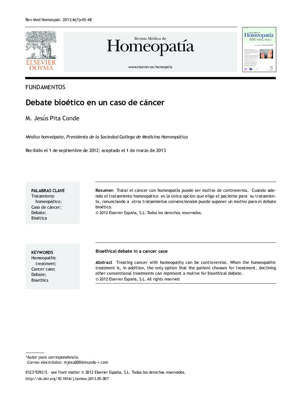 Debate bioético en un caso de cáncer