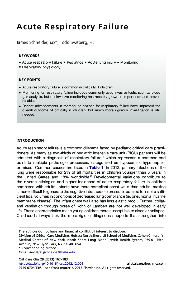 Acute Respiratory Failure