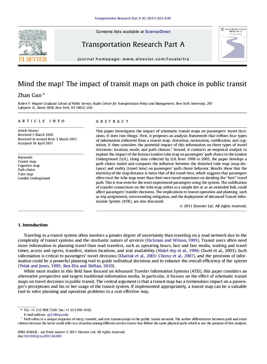 Mind the map! The impact of transit maps on path choice in public transit