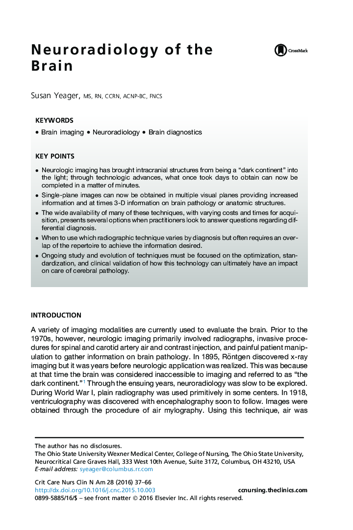 Neuroradiology of the Brain