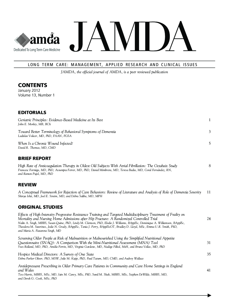 Table of Contents