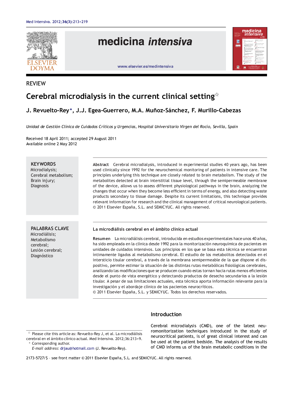 Cerebral microdialysis in the current clinical setting 