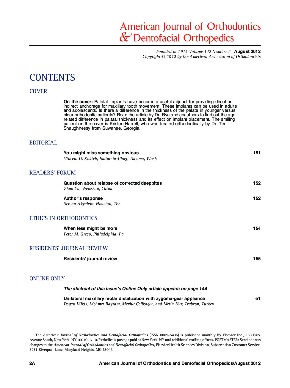 Table of Contents