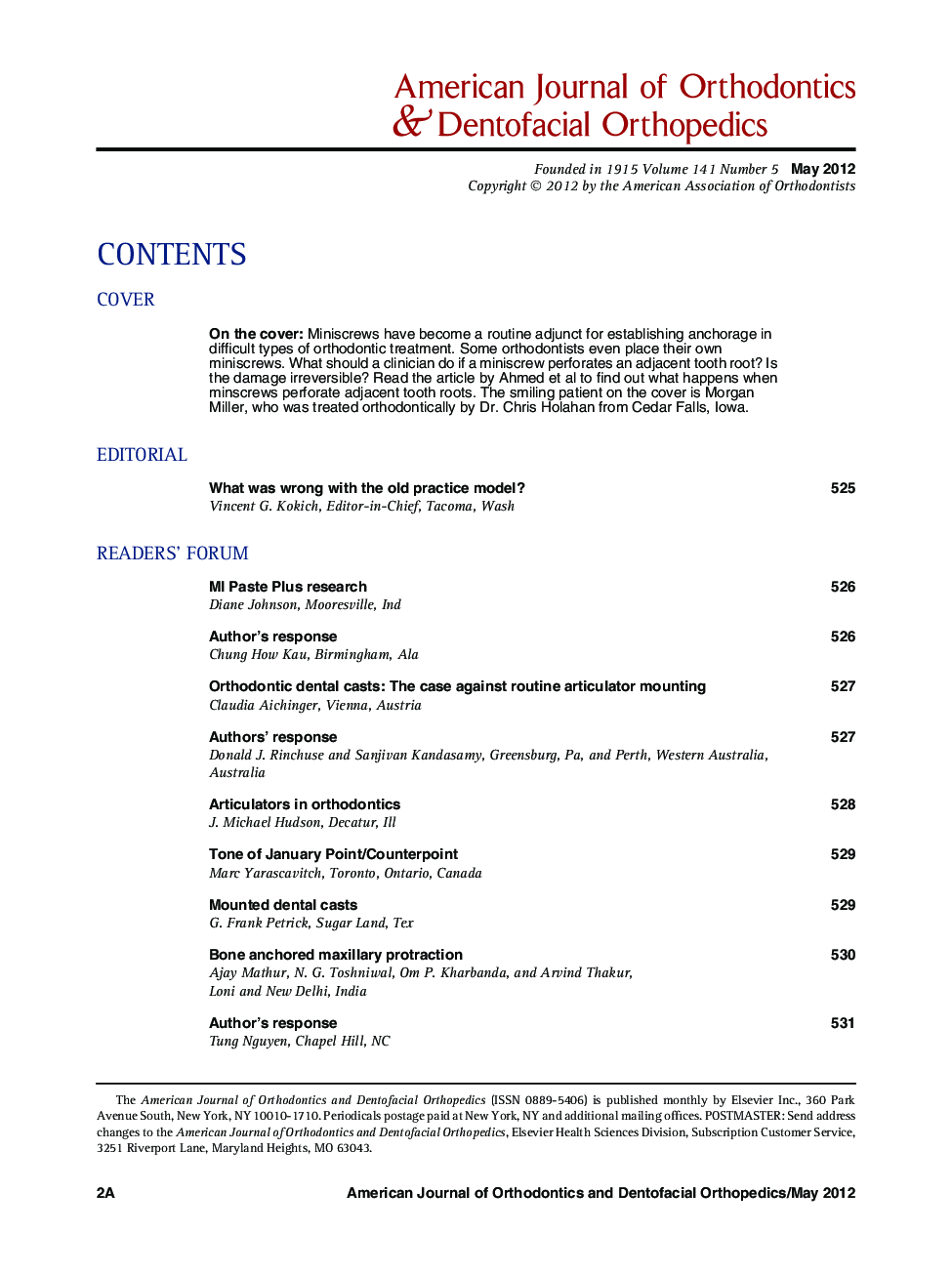 Table of Contents