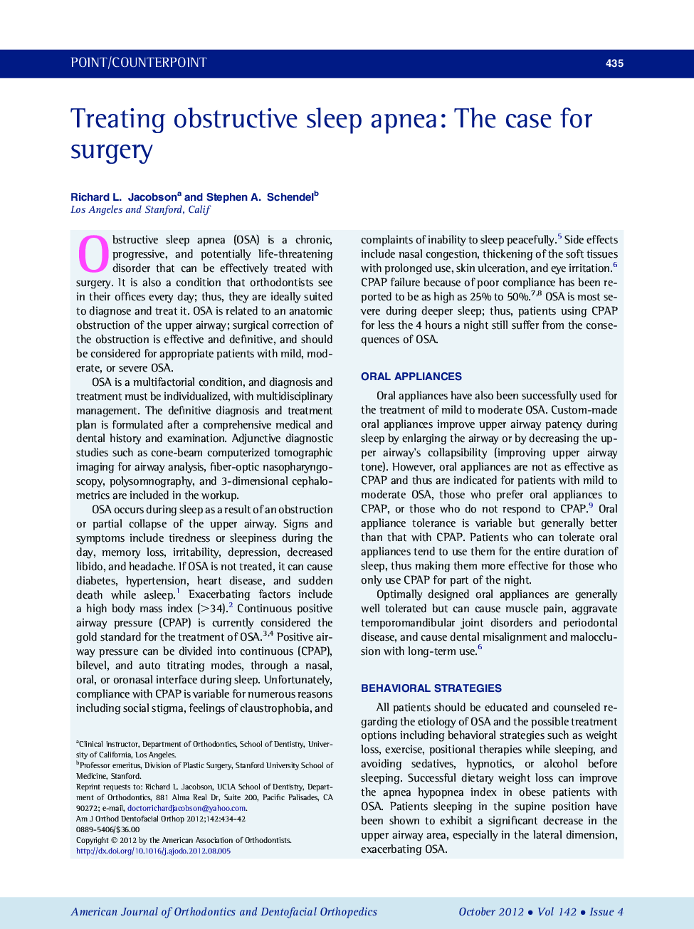 Treating obstructive sleep apnea: The case for surgery