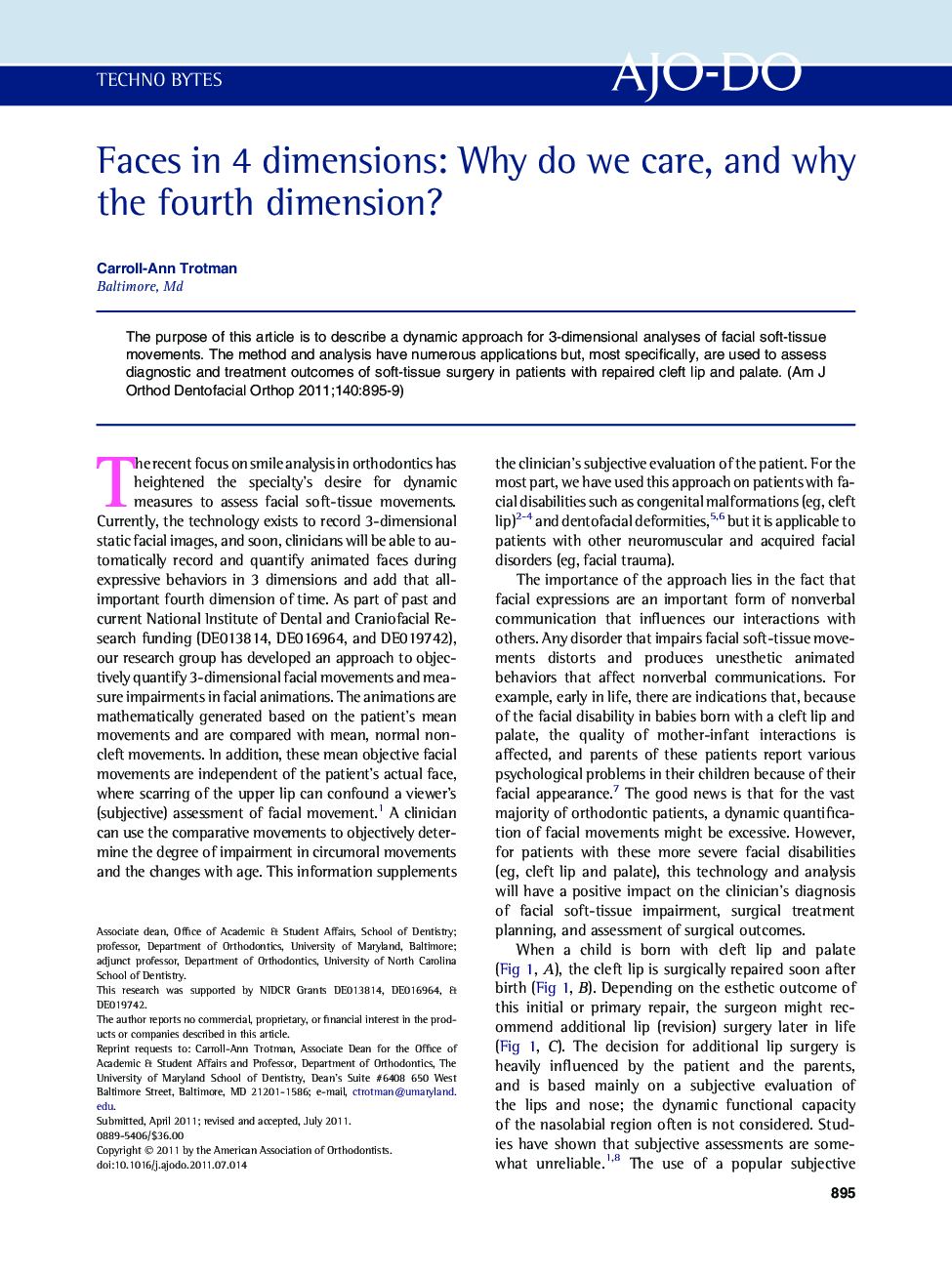 Faces in 4 dimensions: Why do we care, and why the fourth dimension? 