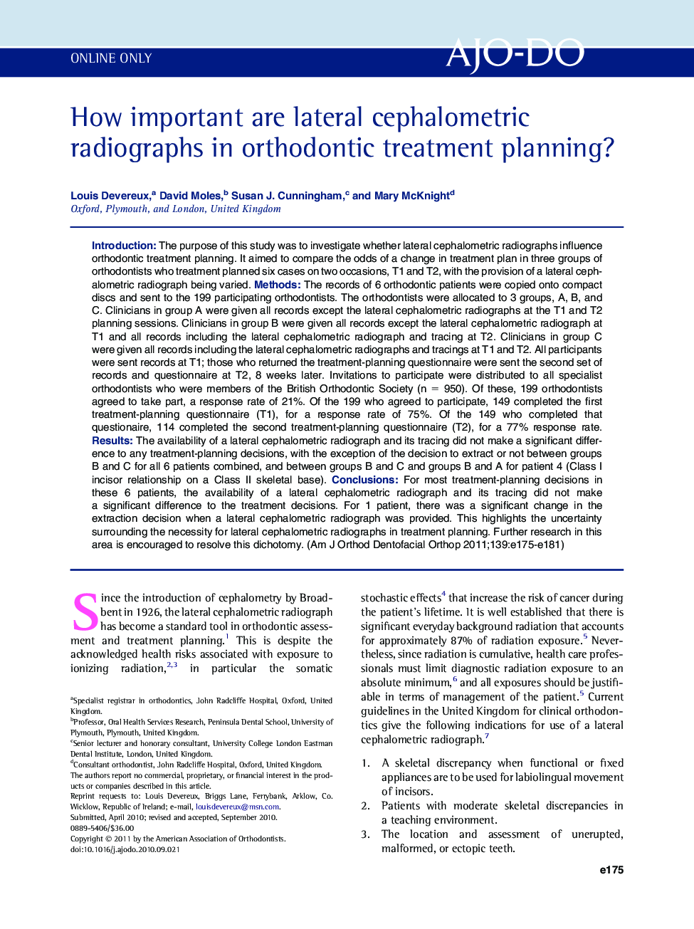 How important are lateral cephalometric radiographs in orthodontic treatment planning? 