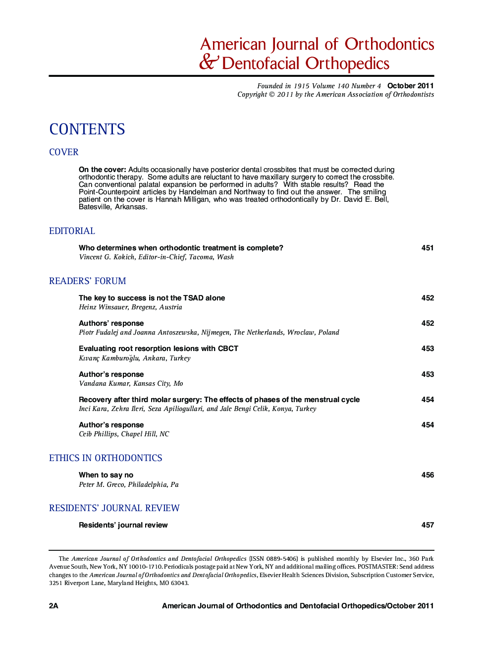 Table of Contents