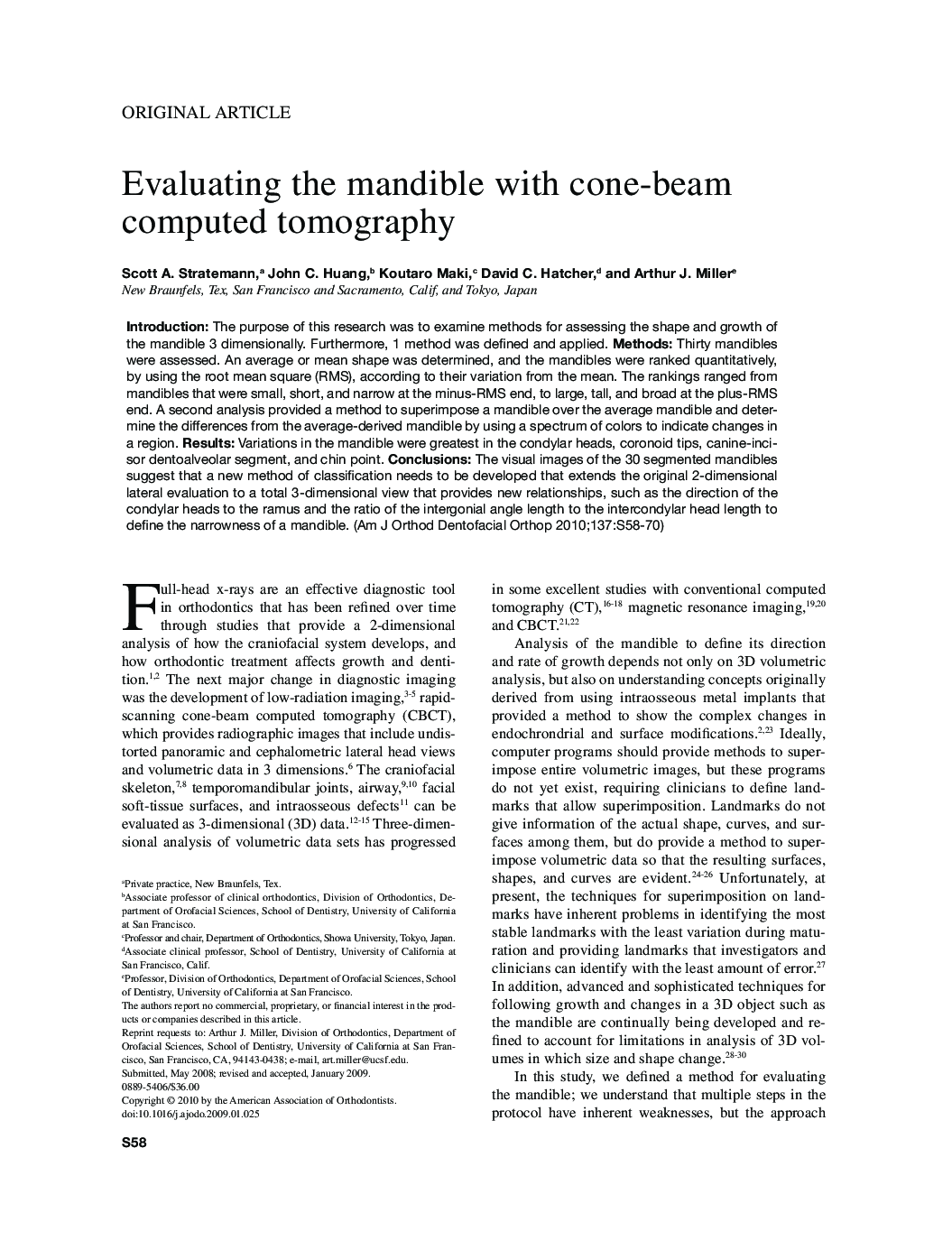 Evaluating the mandible with cone-beam computed tomography 