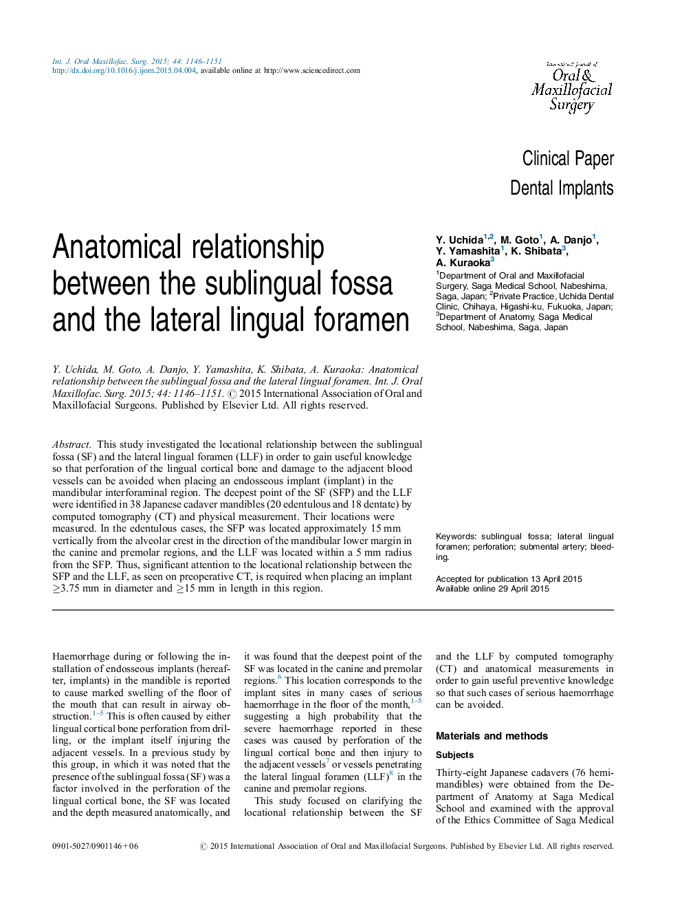 رابطه آناتومیکی بین حنجره زیر جلدی و ورق زاویه لبه جانبی 