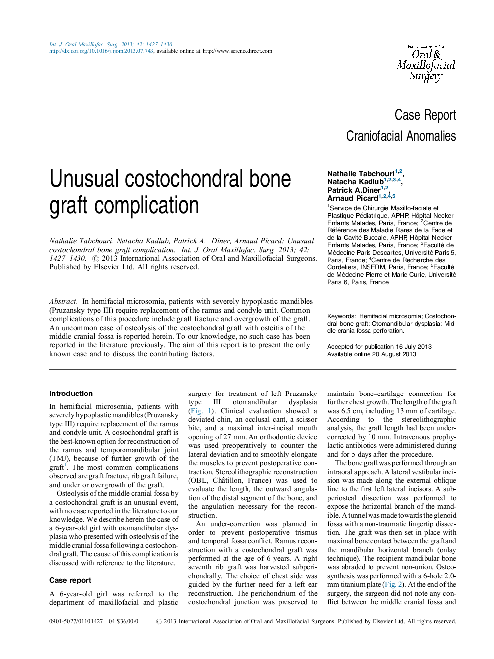 Unusual costochondral bone graft complication