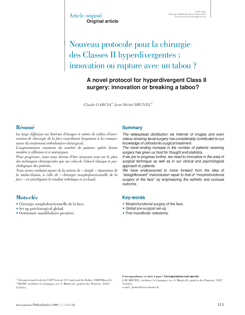 Nouveau protocole pour la chirurgie des Classes II hyperdivergentes : innovation ou rupture avec un tabou ?