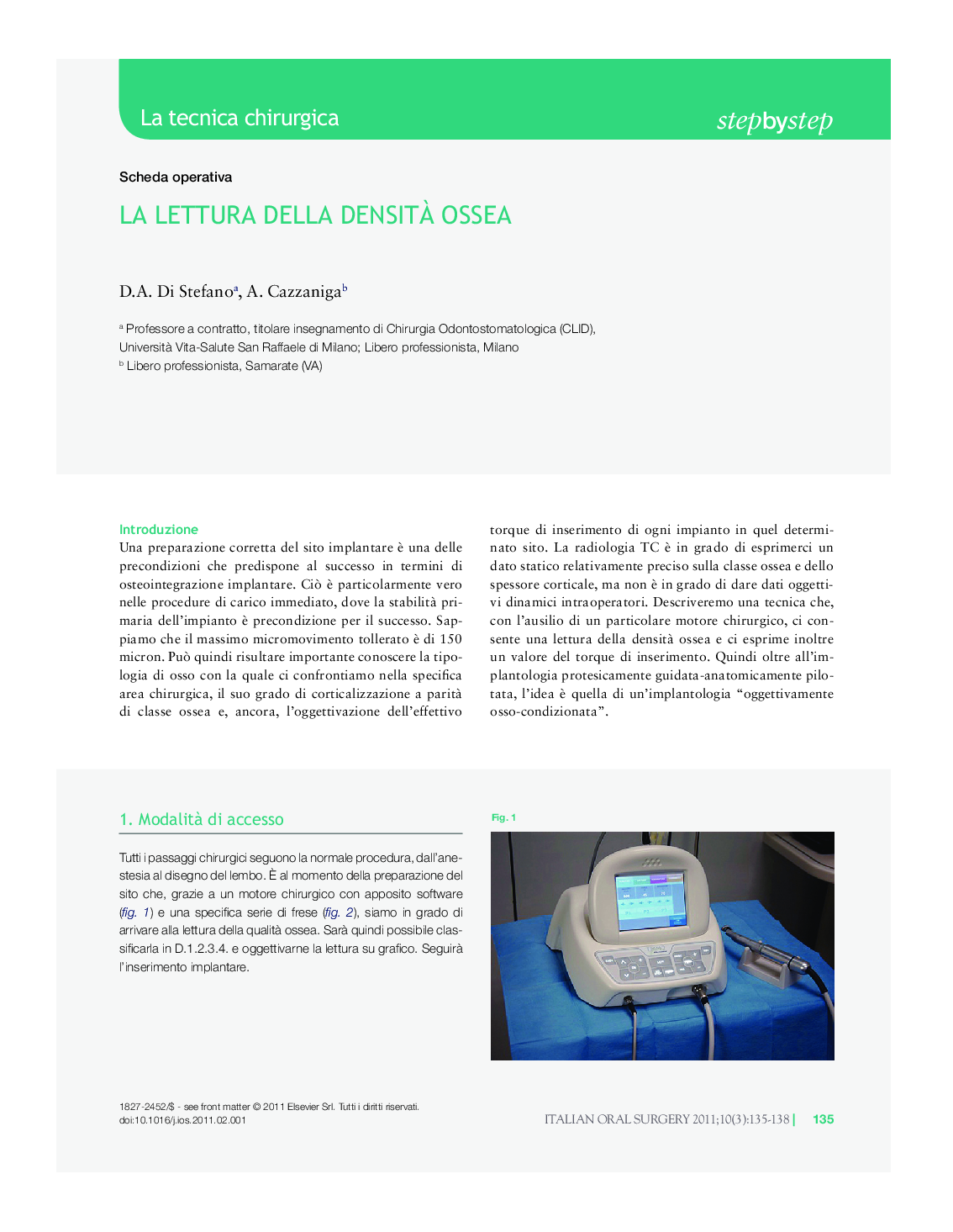 LA LETTURA DELLA DENSITÃ OSSEA