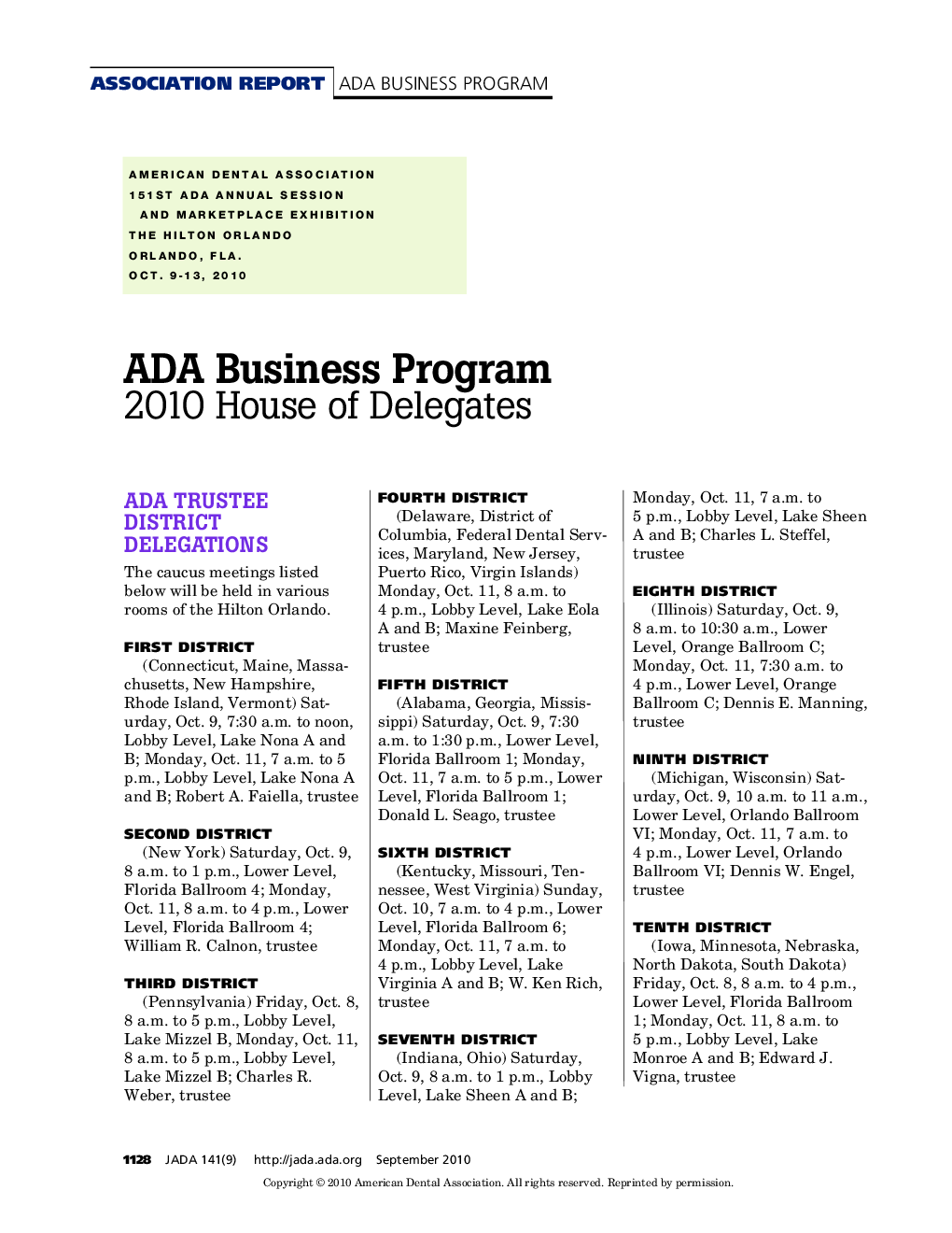 ADA Business Program