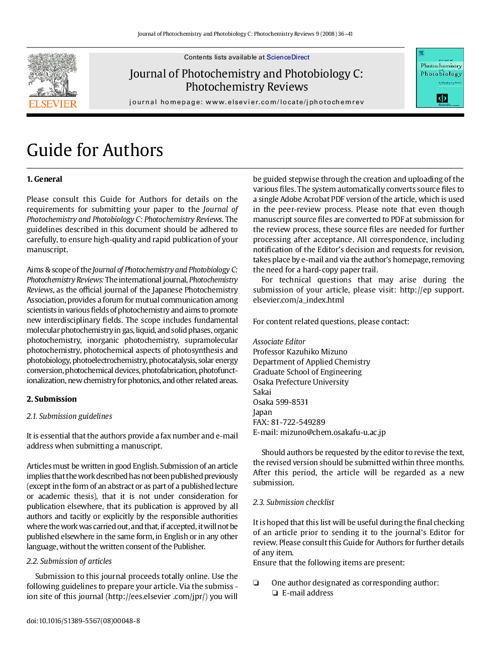 Guide for Authors