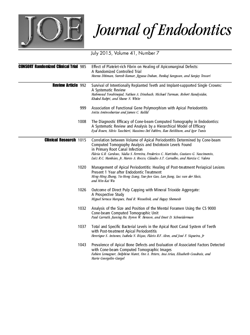 Table of Contents
