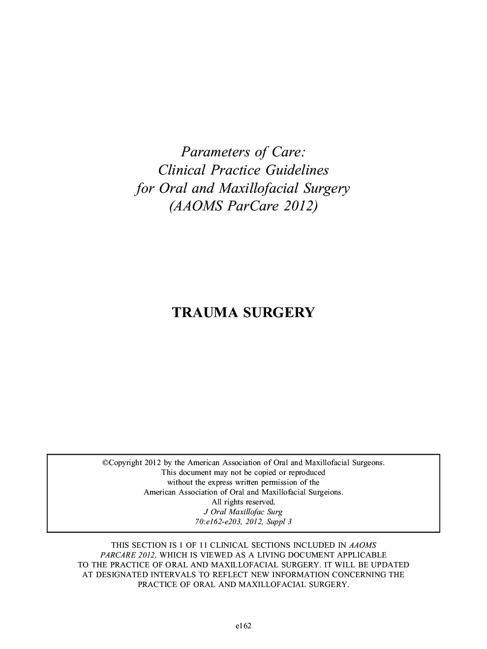 Trauma Surgery