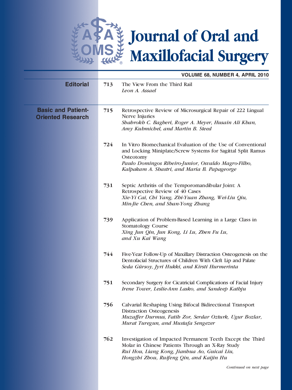 عکس صفحه اول مقاله: Table of Contents Table of Contents
