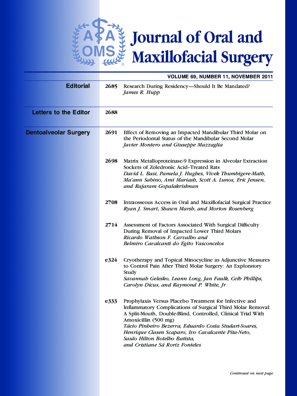 عکس صفحه اول مقاله: Table of Contents Table of Contents