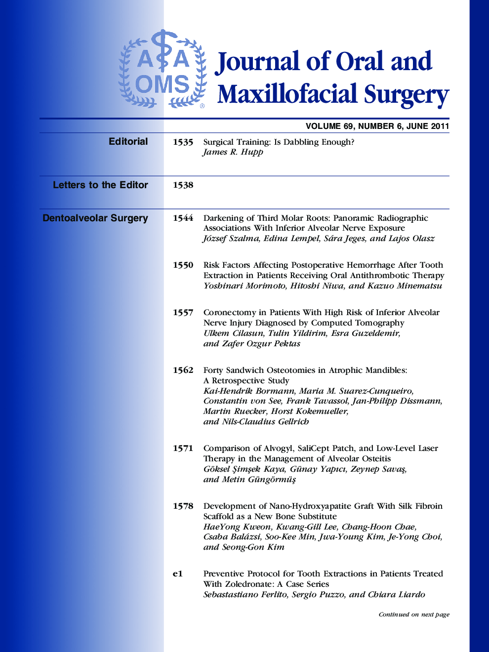عکس صفحه اول مقاله: Table of Contents Table of Contents