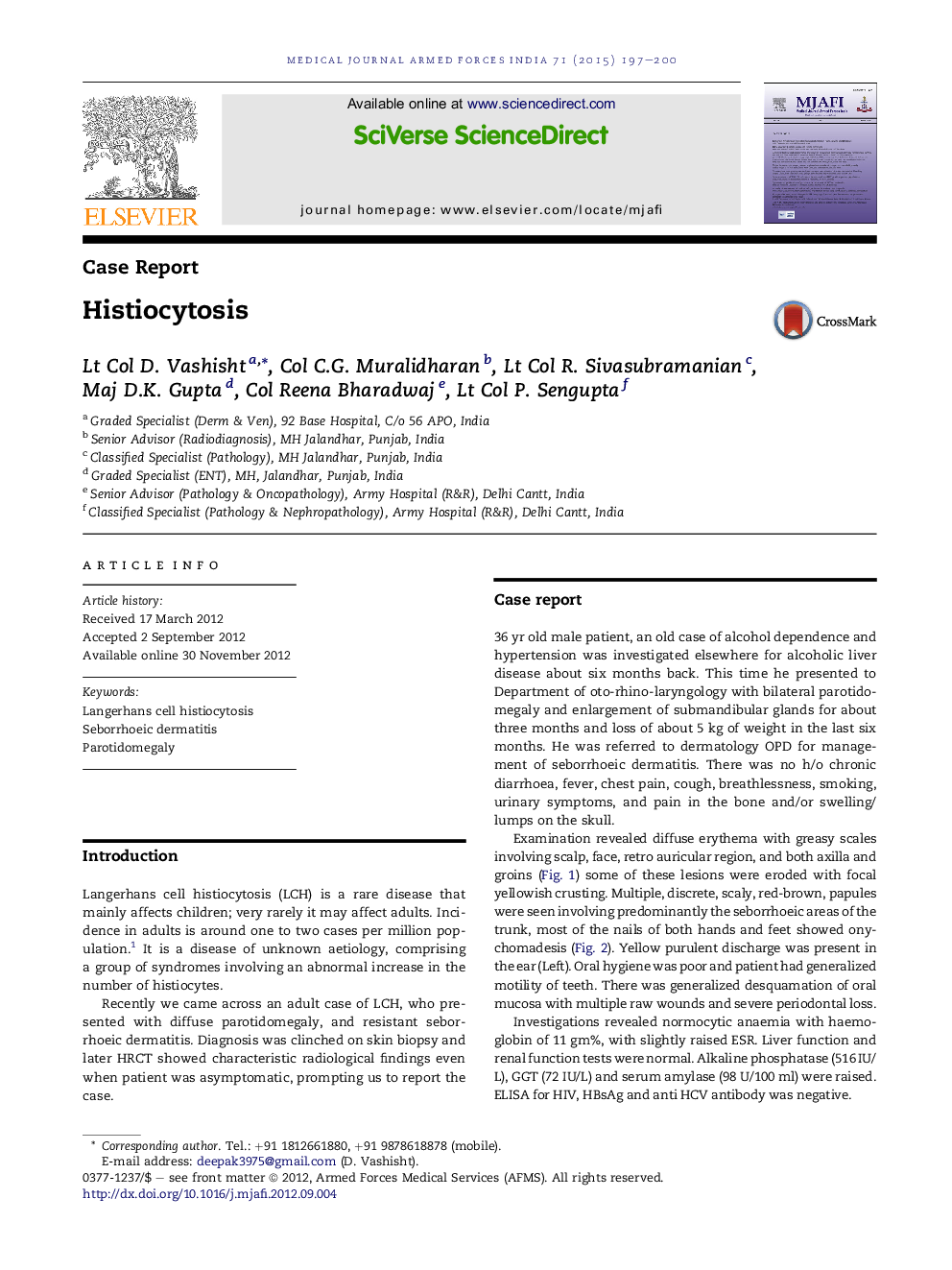 Histiocytosis