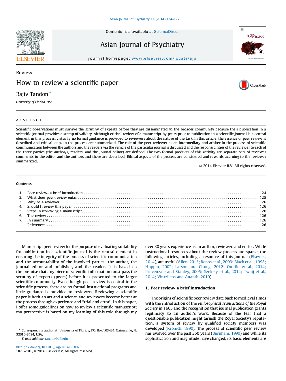 How to review a scientific paper