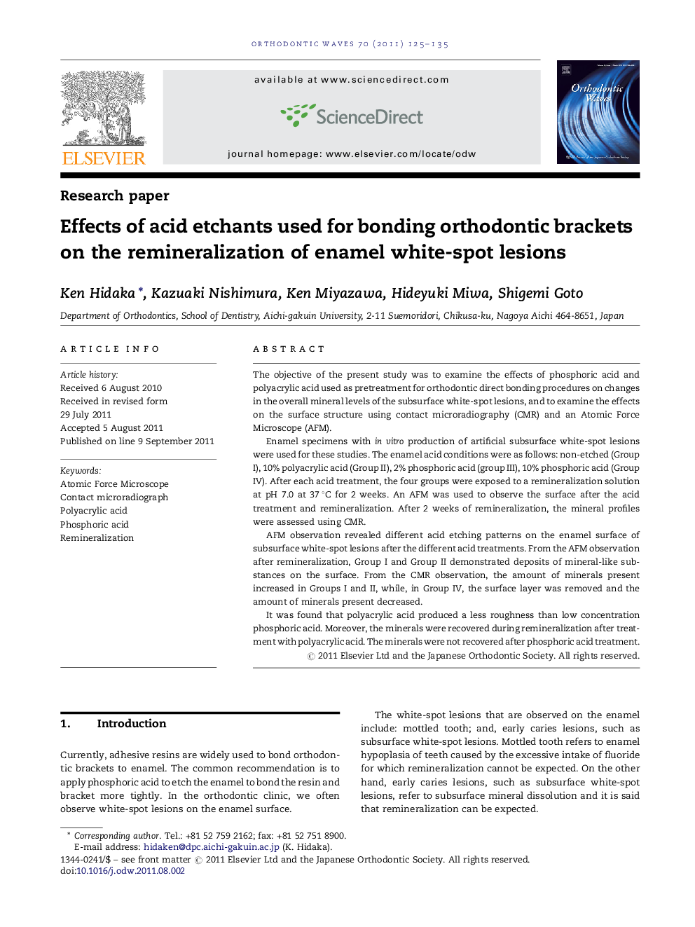 Effects of acid etchants used for bonding orthodontic brackets on the remineralization of enamel white-spot lesions