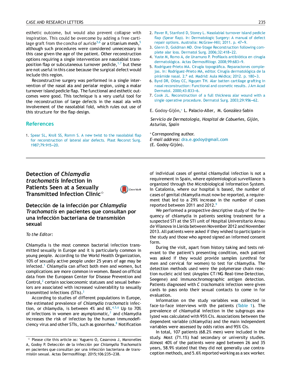 Detection of Chlamydia trachomatis Infection in Patients Seen at a Sexually Transmitted Infection Clinic
