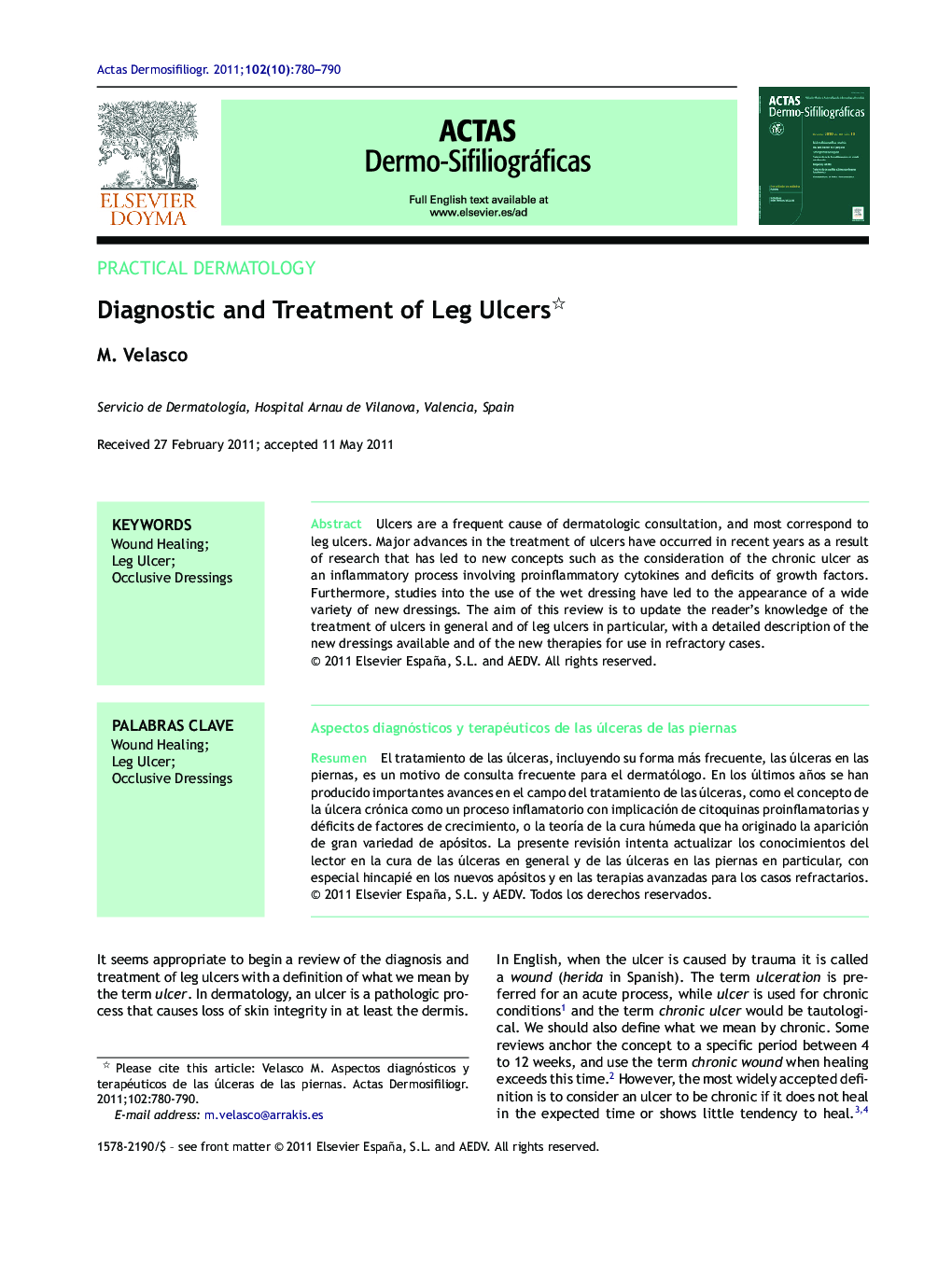 Diagnostic and Treatment of Leg Ulcers 