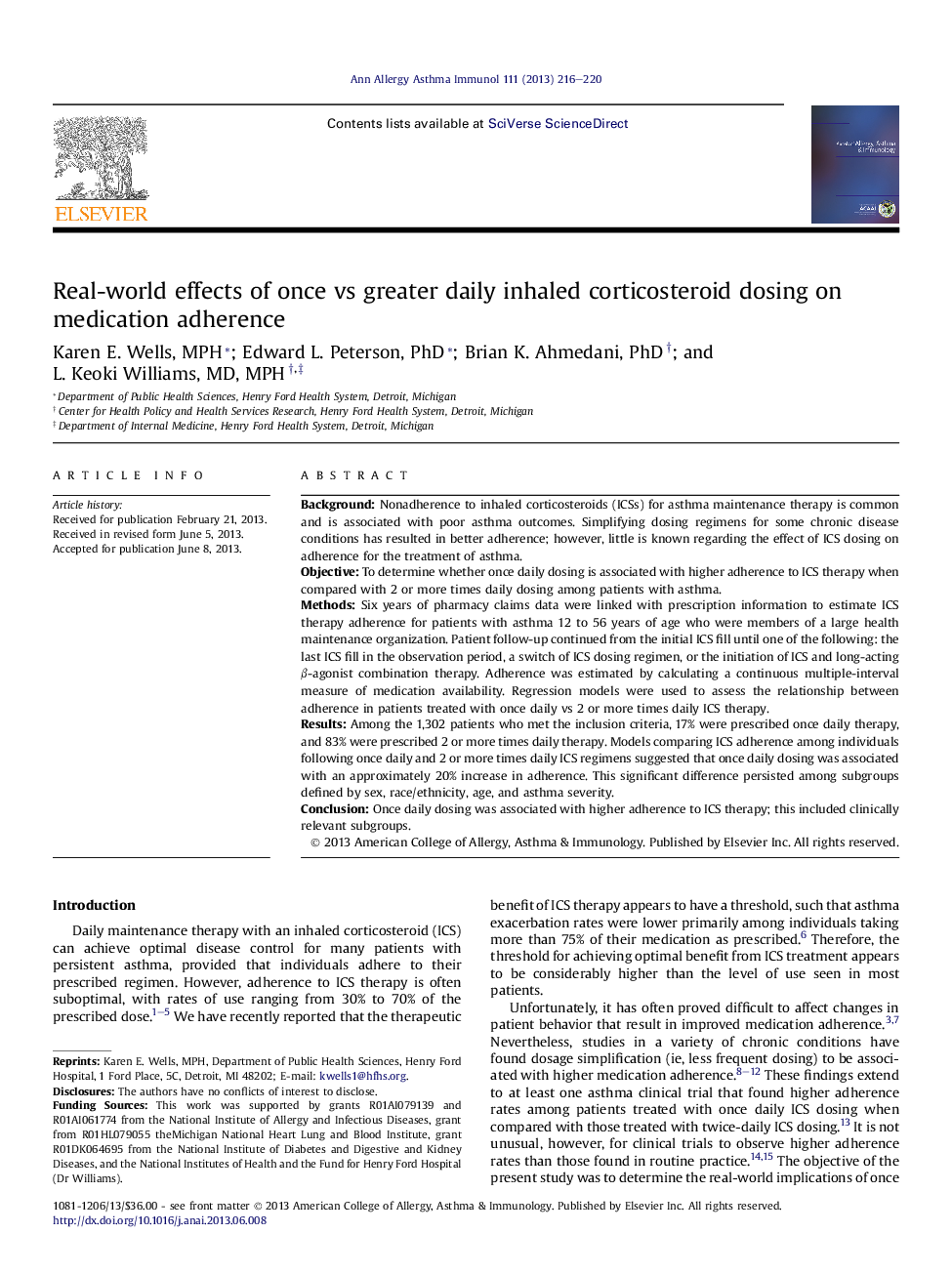 Real-world effects of once vs greater daily inhaled corticosteroid dosing on medication adherence