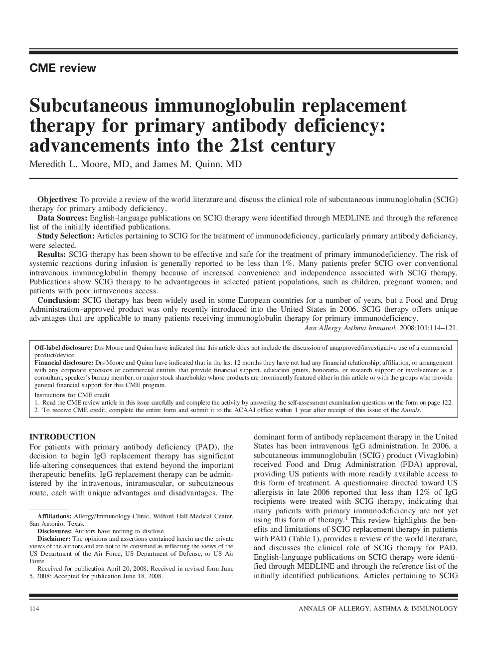 Subcutaneous immunoglobulin replacement therapy for primary antibody deficiency: advancements into the 21st century