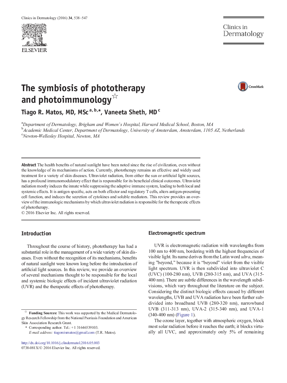 The symbiosis of phototherapy and photoimmunology 