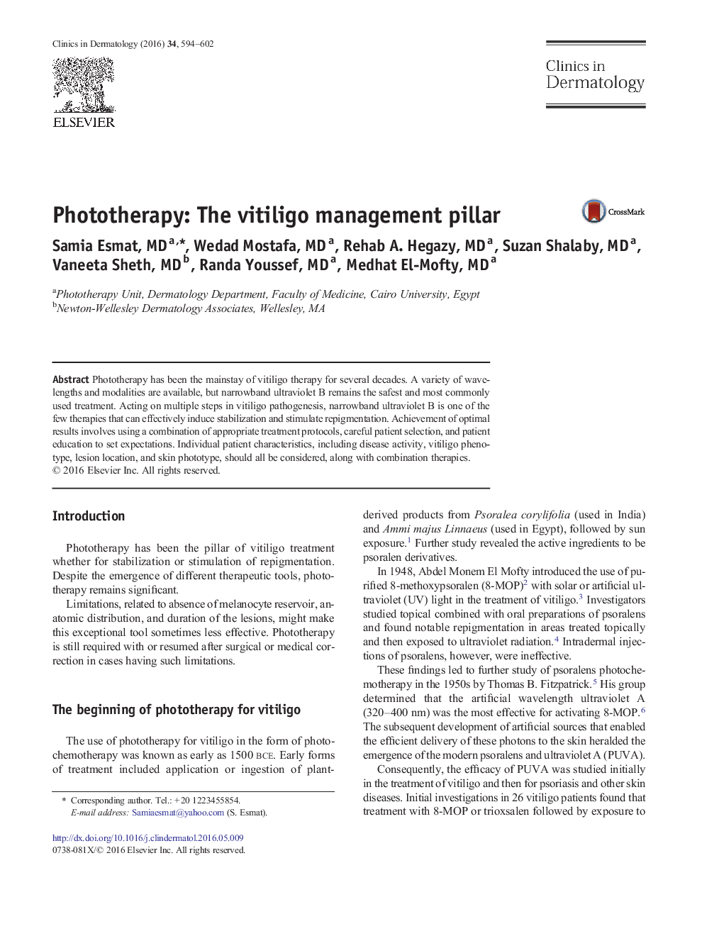 Phototherapy: The vitiligo management pillar