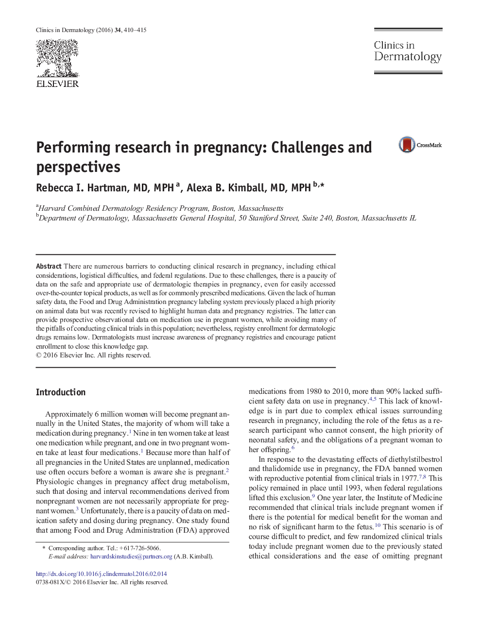 Performing research in pregnancy: Challenges and perspectives