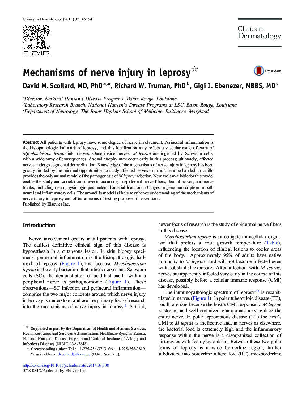 Mechanisms of nerve injury in leprosy 